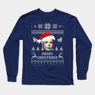 Merry Christmusk Christmas Parody Long Sleeve T-Shirt